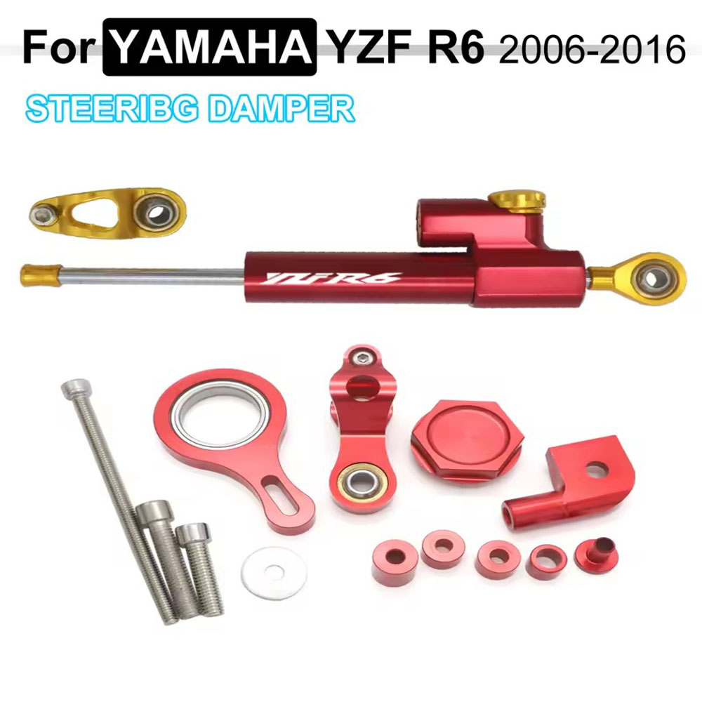 Para YAMAHA YZF R1 2002-2017 R - Steering Damper Stabilizer Kit Cnc avaliação e preço