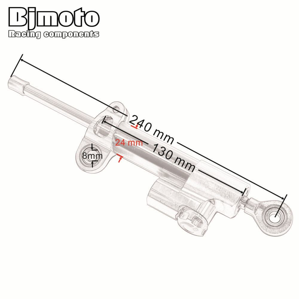 Bjmoto kit de suporte de monta - Steering Damper Stabilizer Kit Cnc avaliação e preço