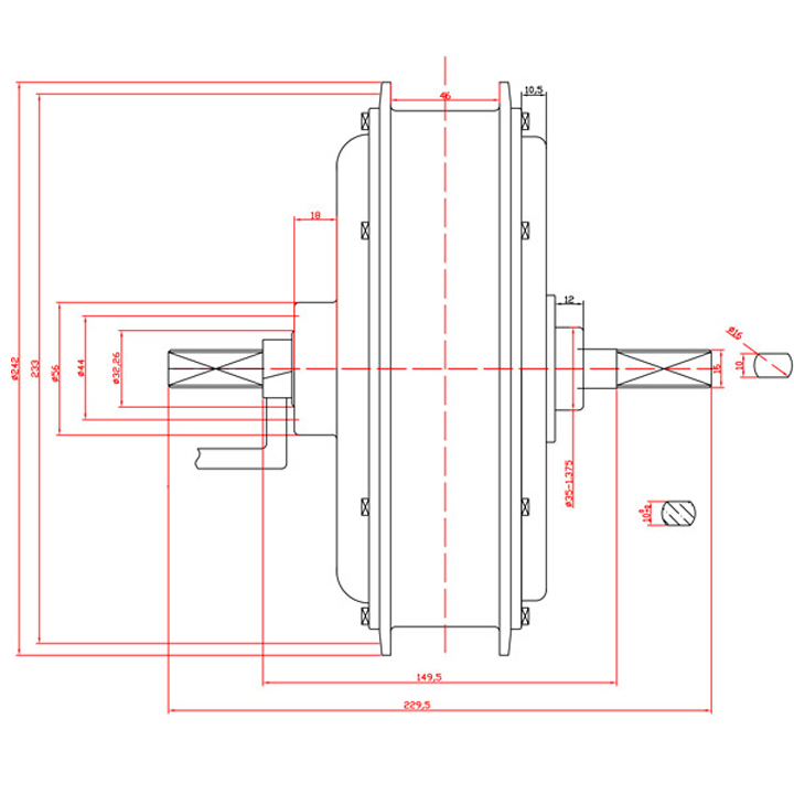 Motor de Cubo Traseiro Elétric - 60V 5000W Brushless Hub Motor avaliação e preço